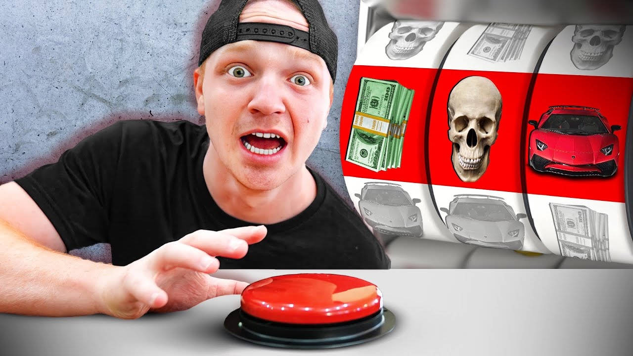 Youtuber Unspeakable With Red Button Background