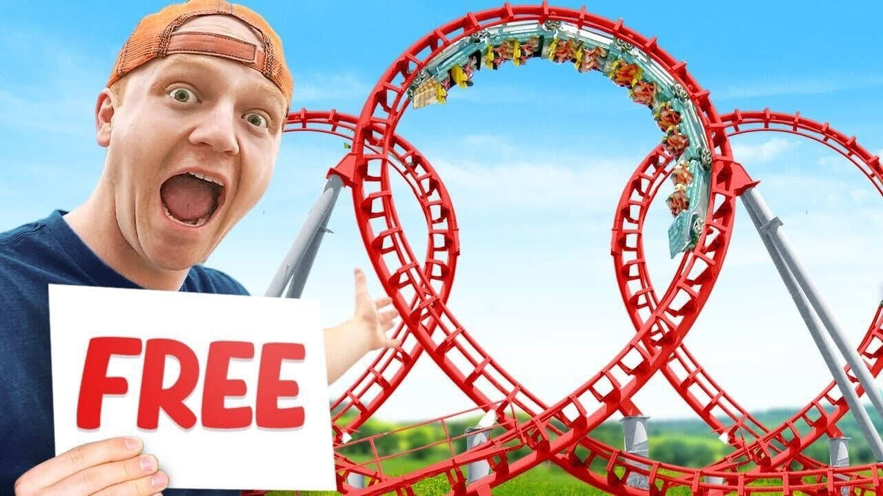 Youtuber Unspeakable With Roller Coaster