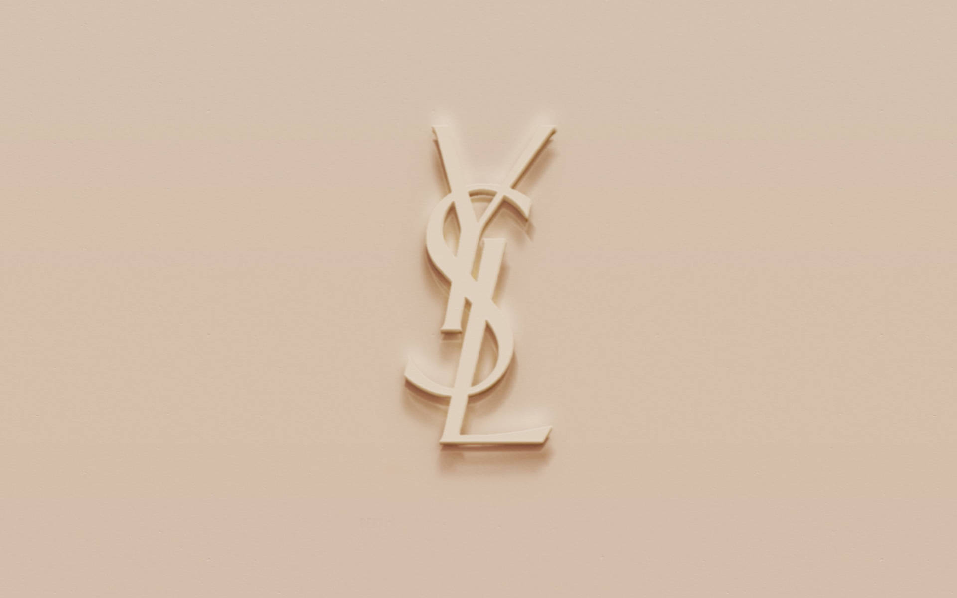 Ysl Logo Beige Art