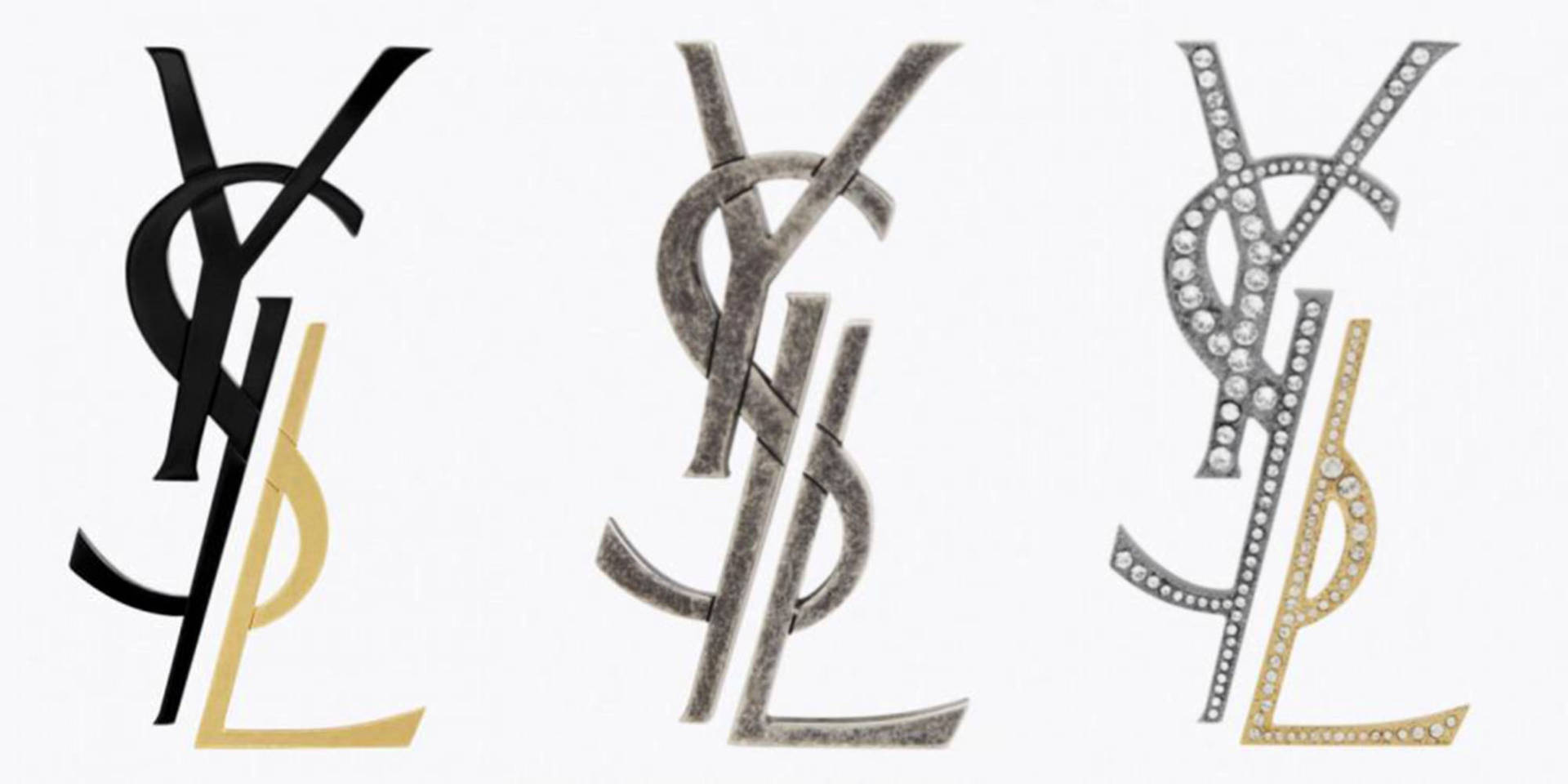 Ysl Logo Earrings Background