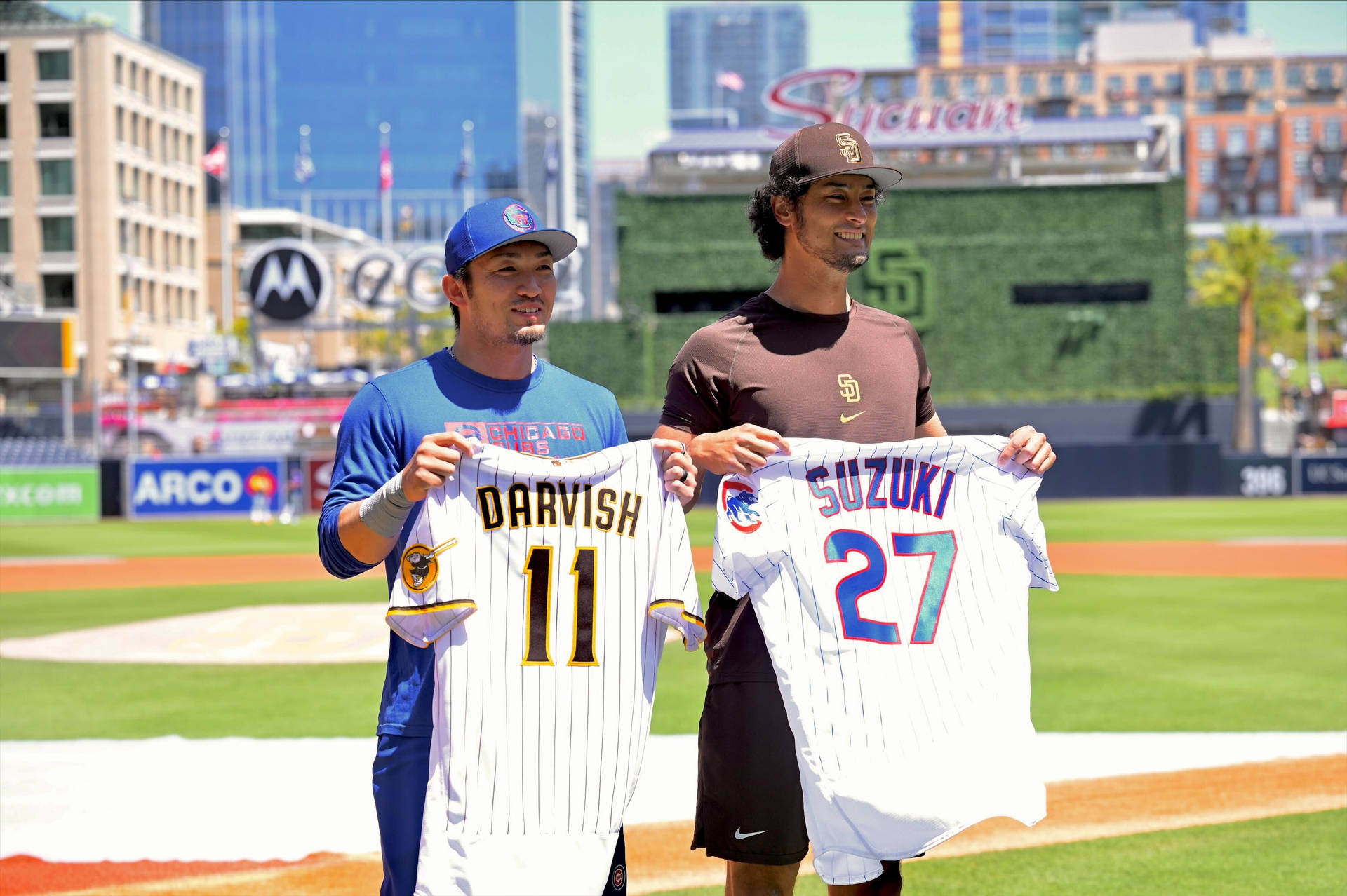 Yu Darvish And Ichiro Suzuki Background