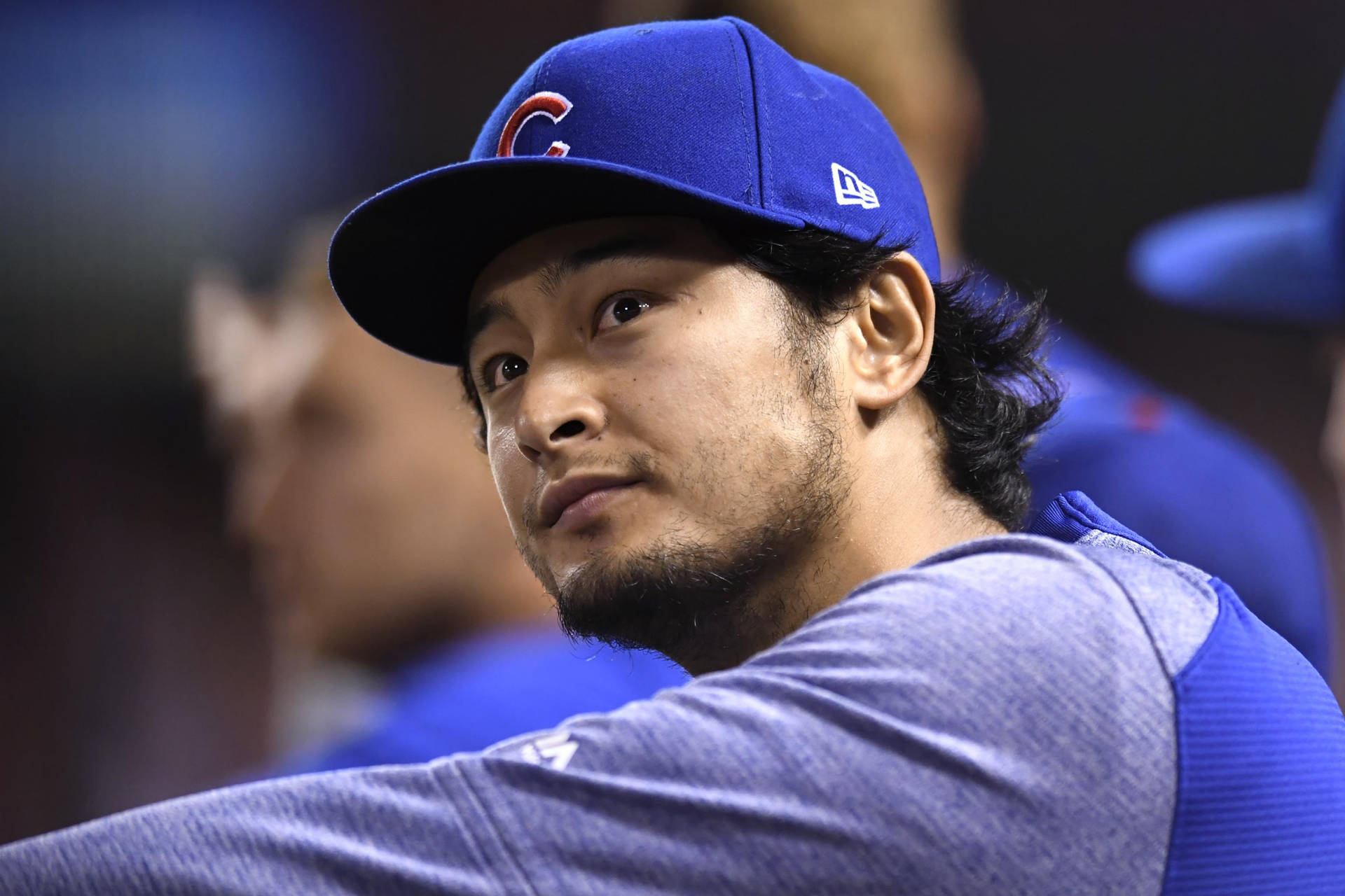 Yu Darvish Small Smile Background