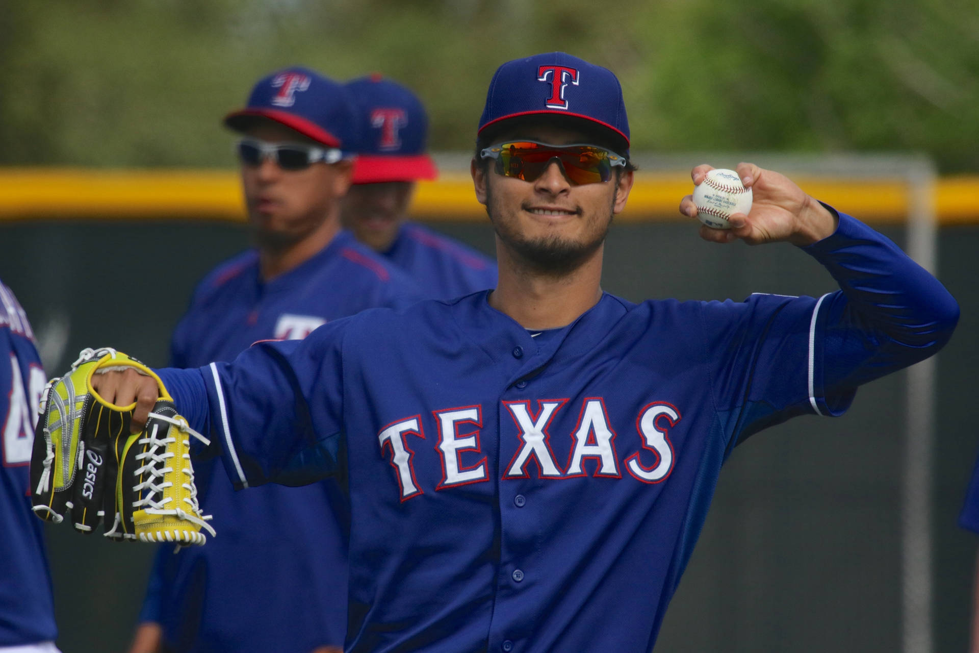 Yu Darvish With Shades Background