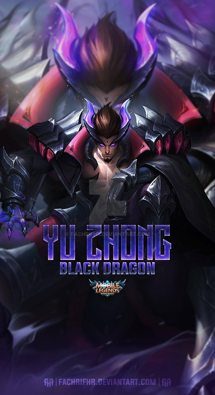 Yu Zhong Black Dragon Portrait Background