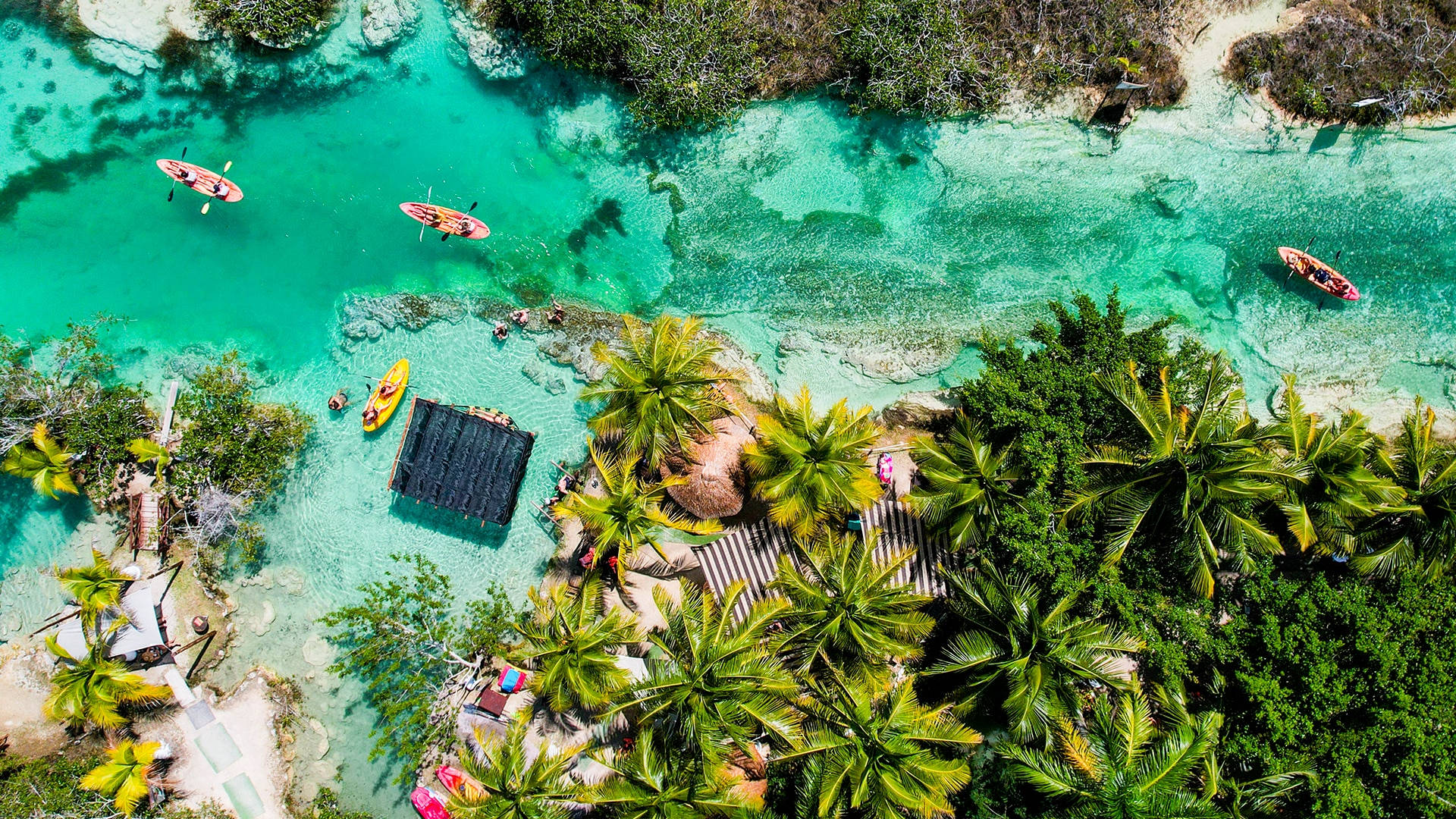 Yucatan Bacalar Lagoon Resort Overhead