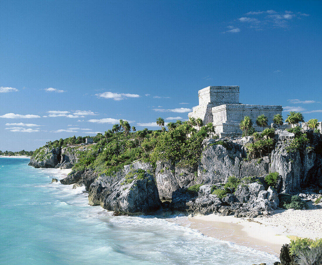 Yucatan Ruins On Rocks