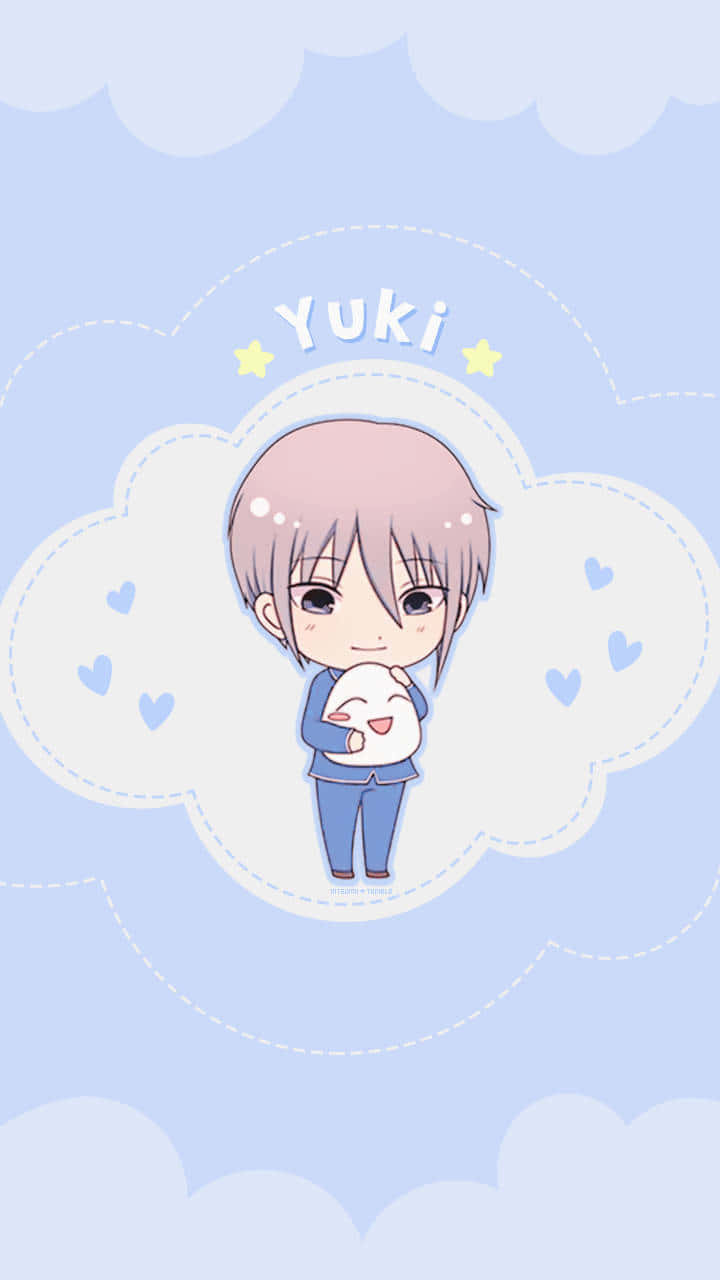Yuki Sohma Chibi Art Fruits Basket Anime Background