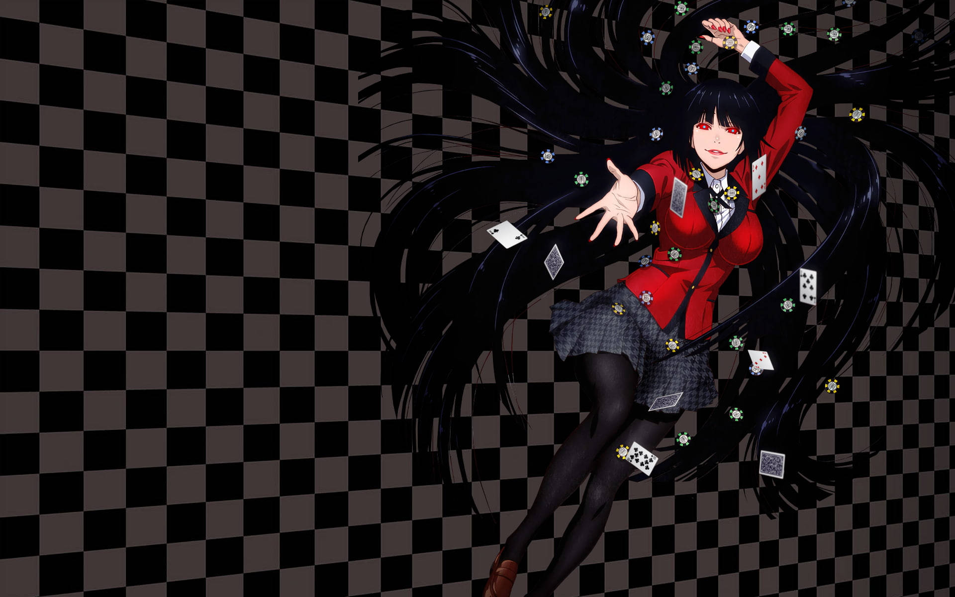 Yumeko And Poker Background