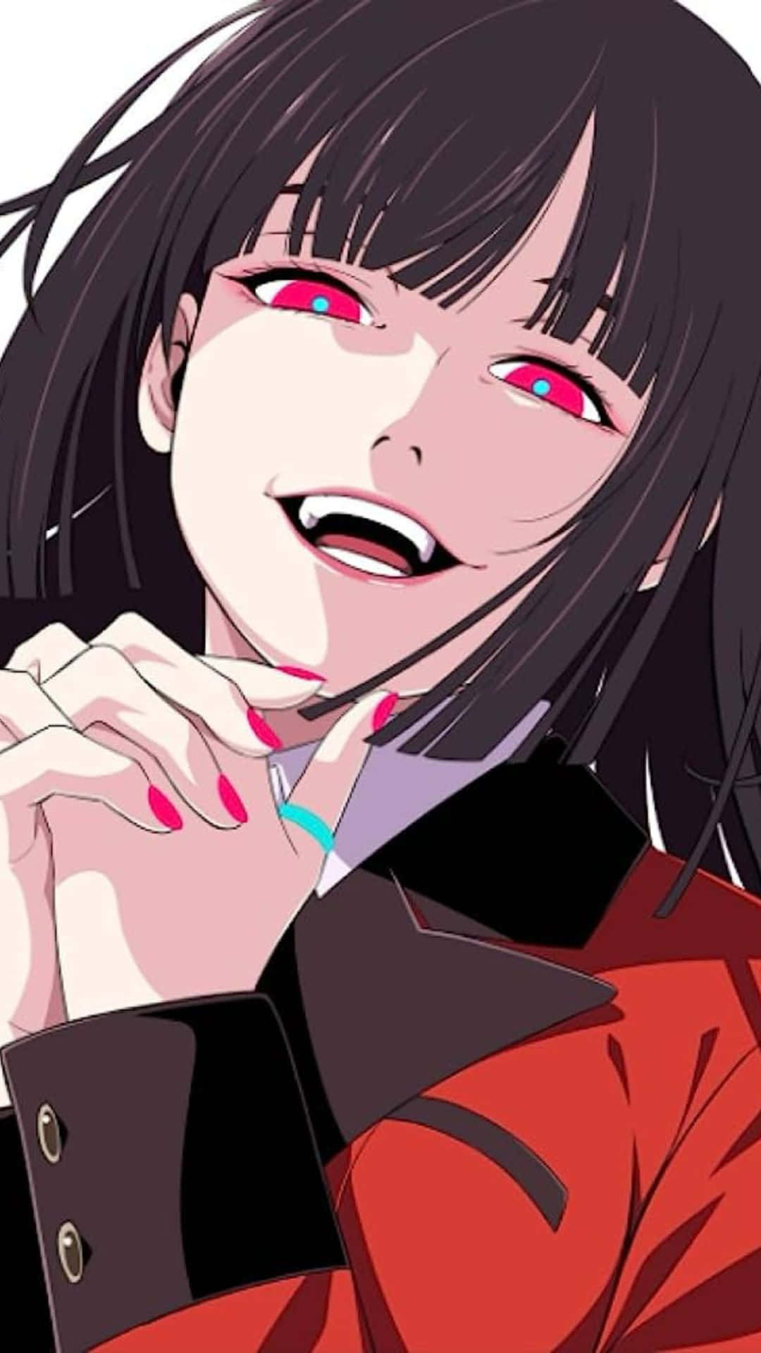 Yumeko Jabami Exhibiting Her Trademark Smile Background