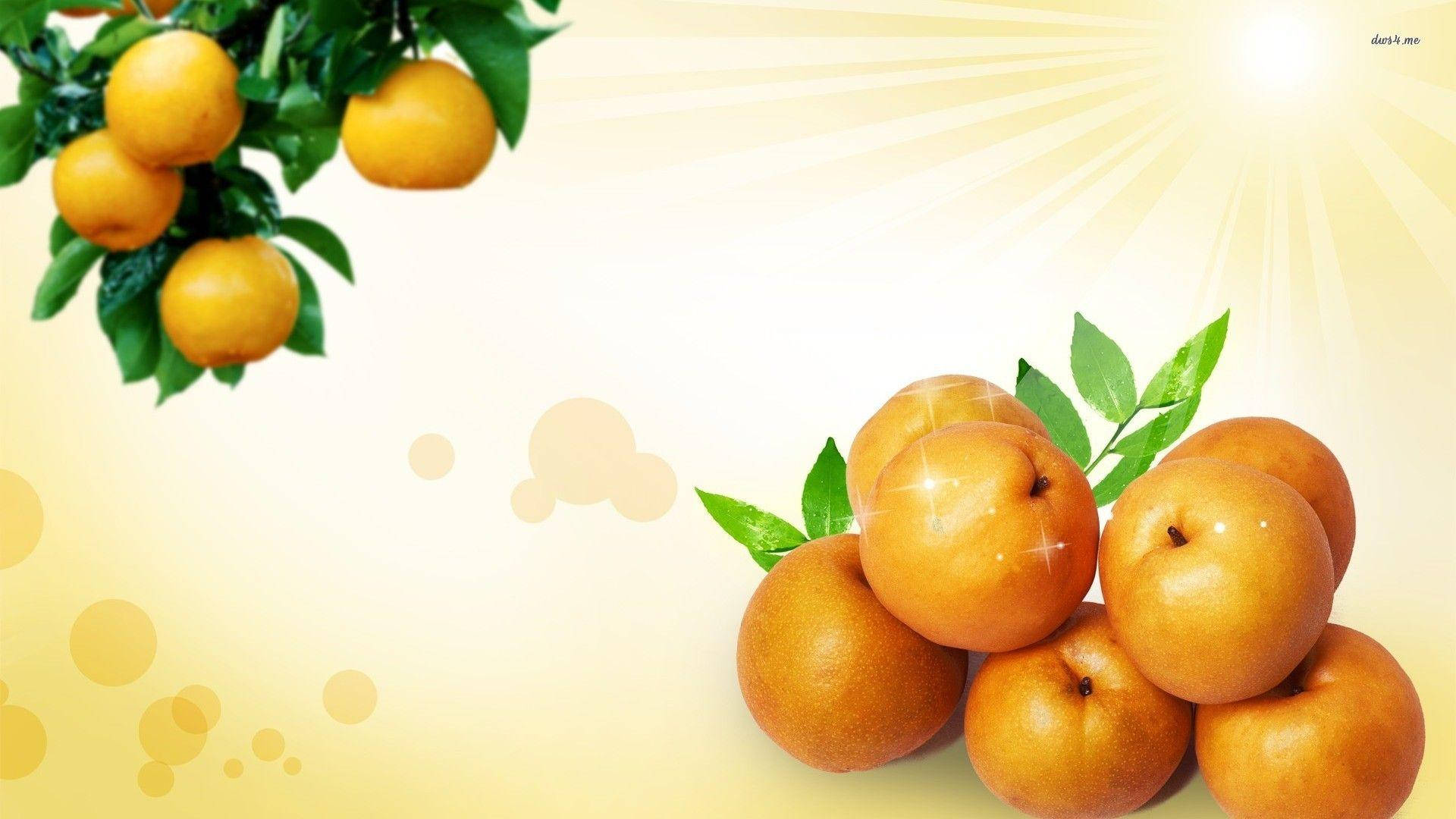 Yummy Apricot Fruits Background