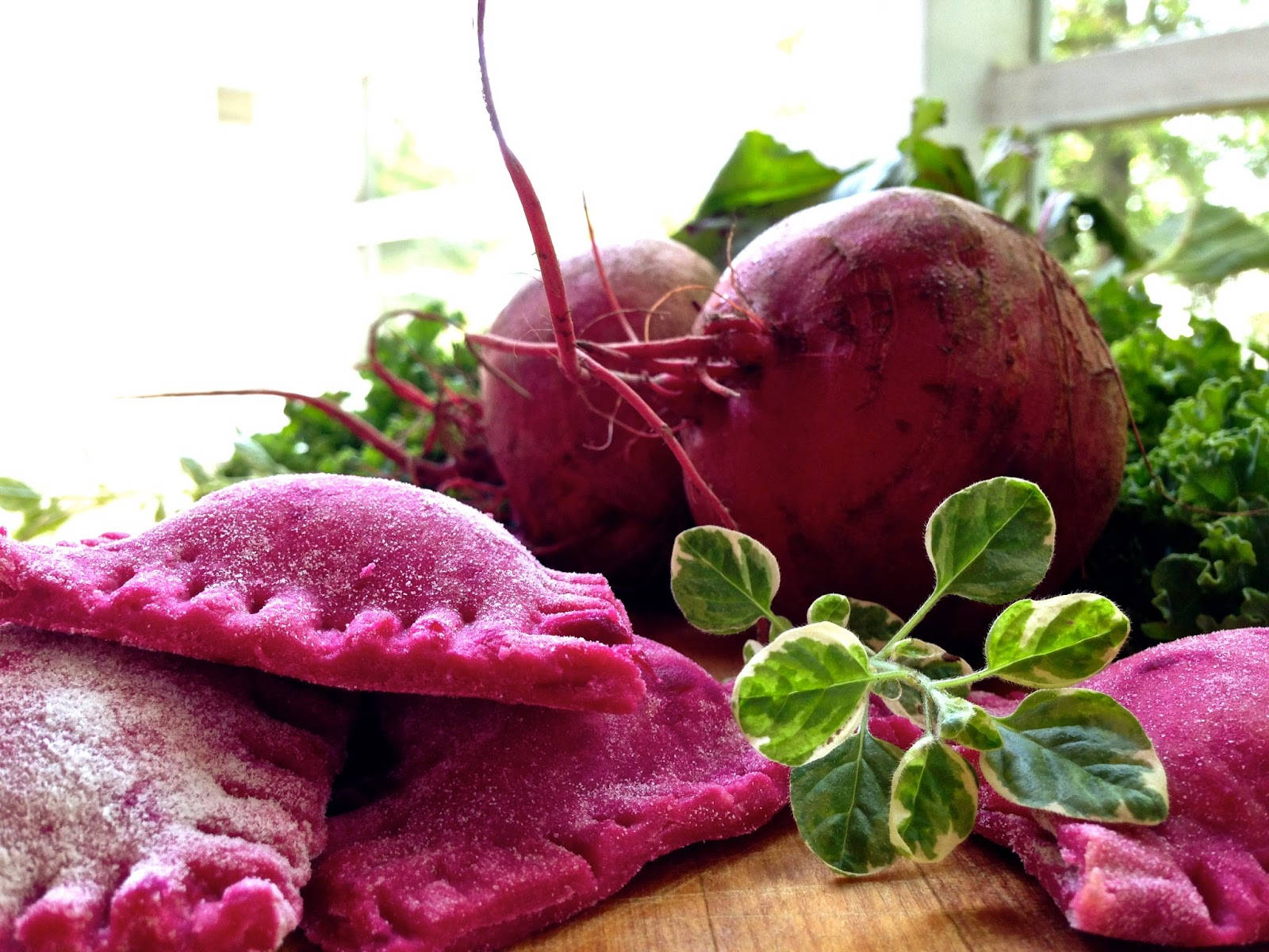 Yummy Beetroot Pastries Background