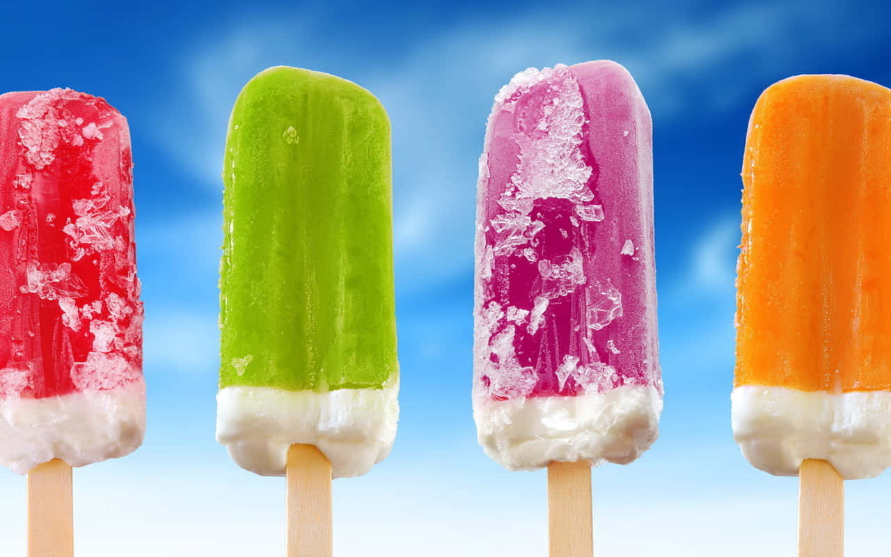Yummy Popsicle Bars Background