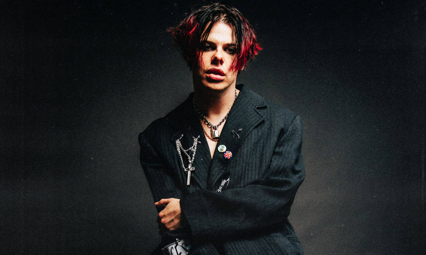 Yungblud With Red Hair Background