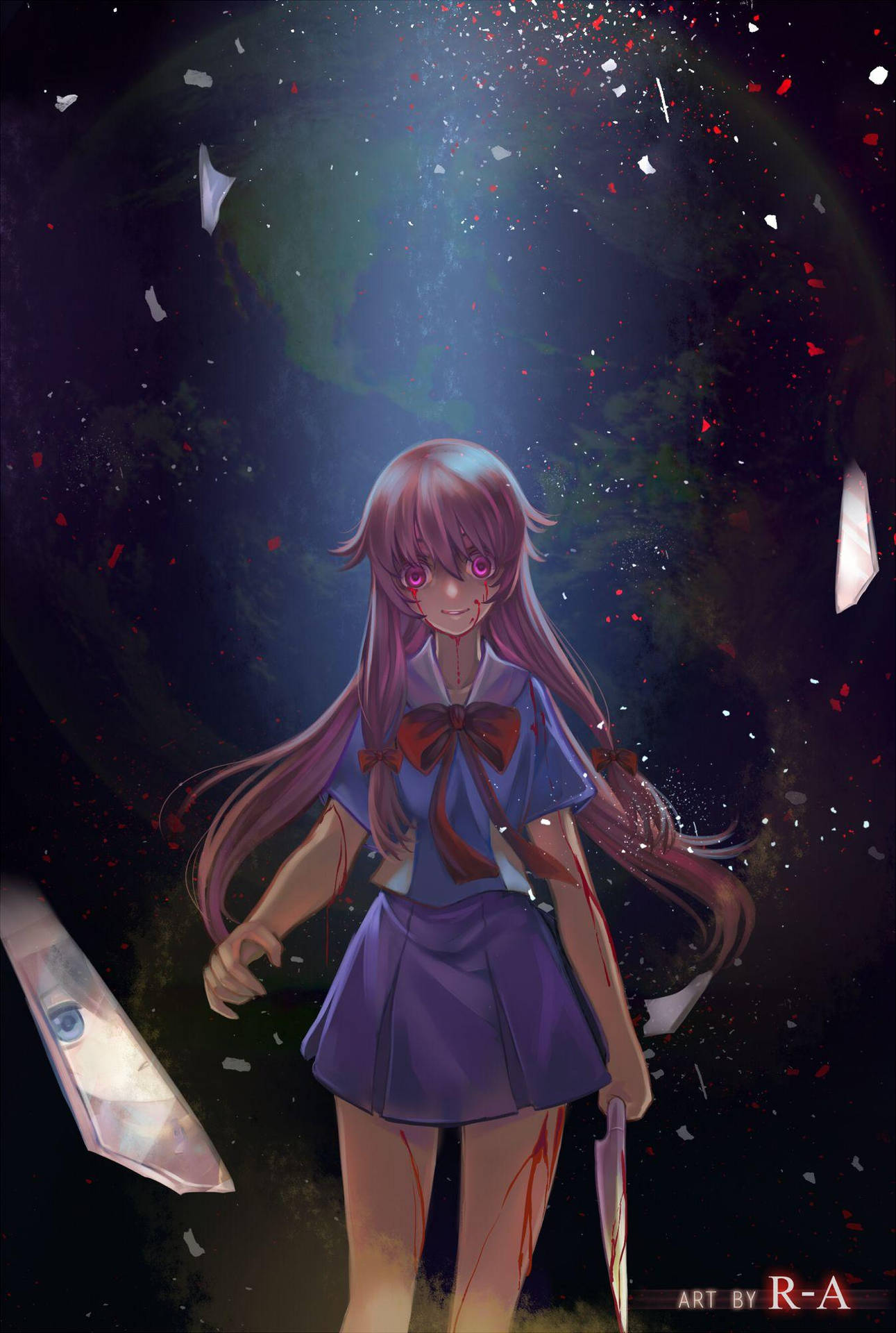 Yuno Gasai Broken Glass