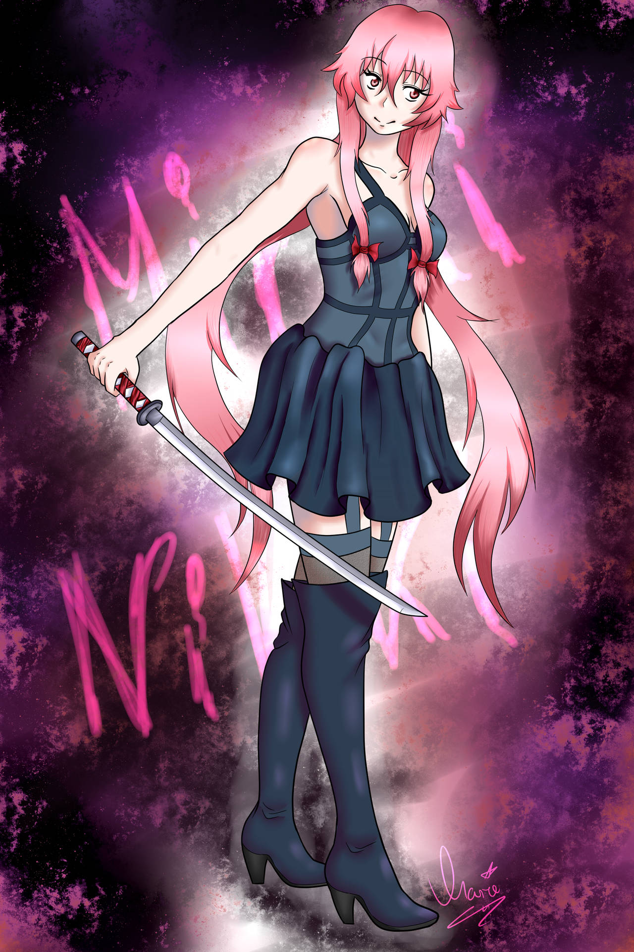 Yuno Gasai Mirai Nikki Background