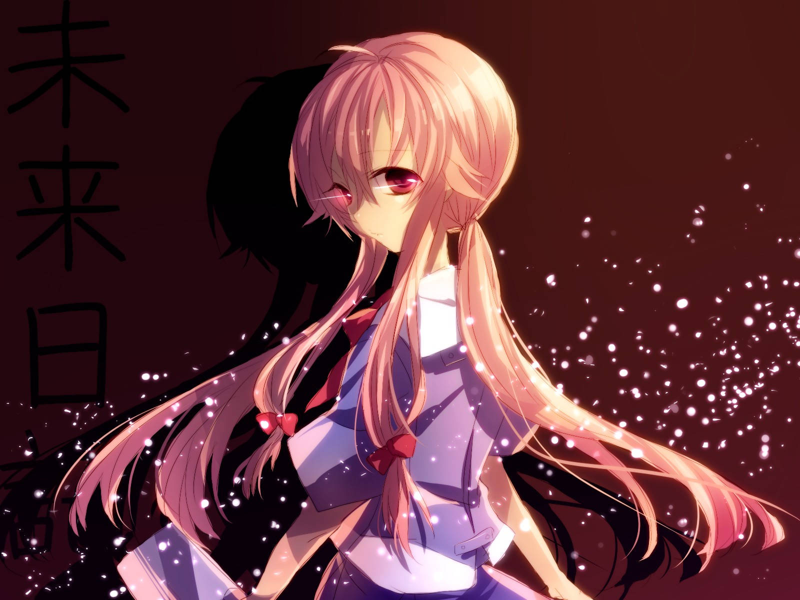 Yuno Gasai Pigtails Background