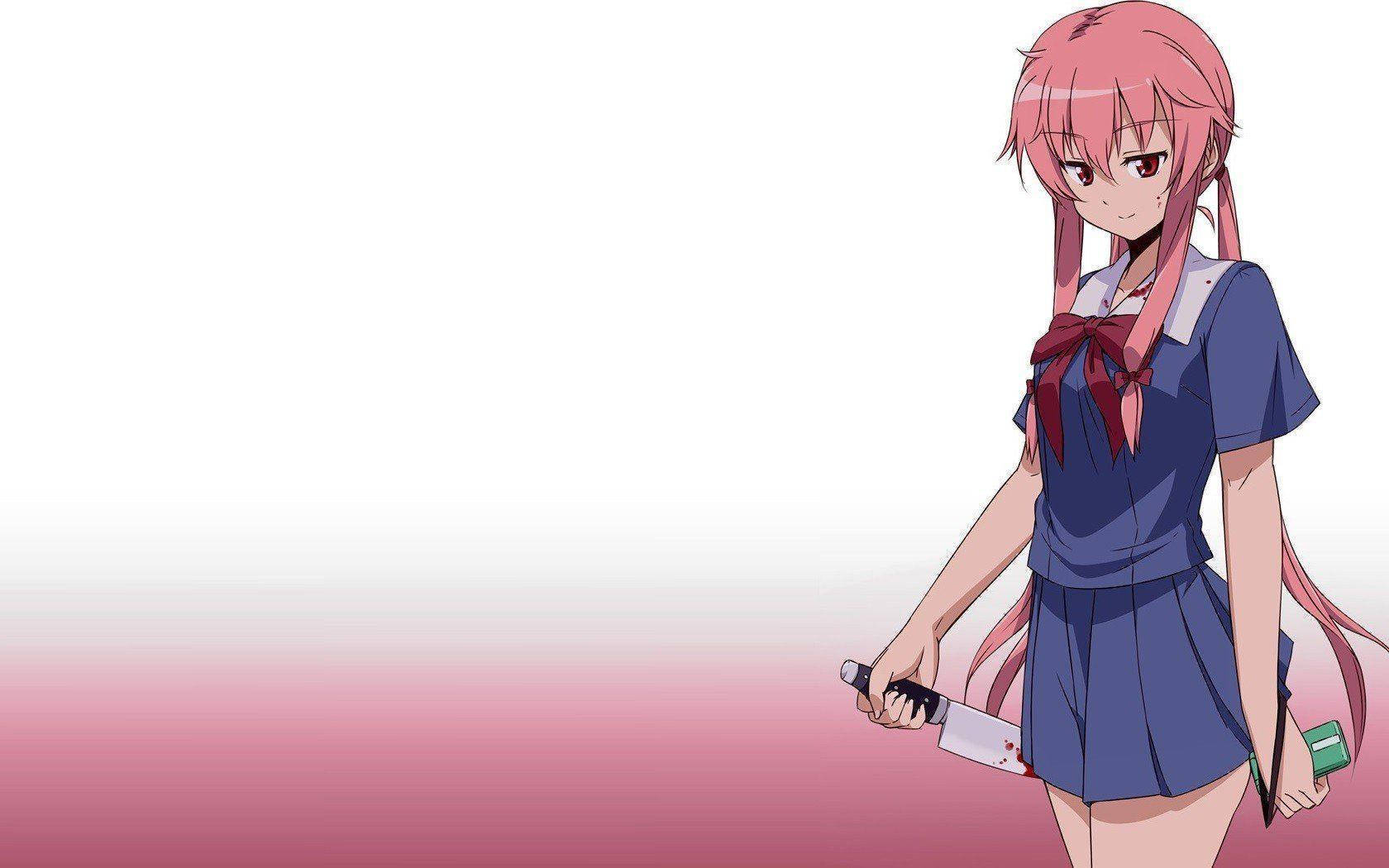 Yuno Gasai School Uniform Background