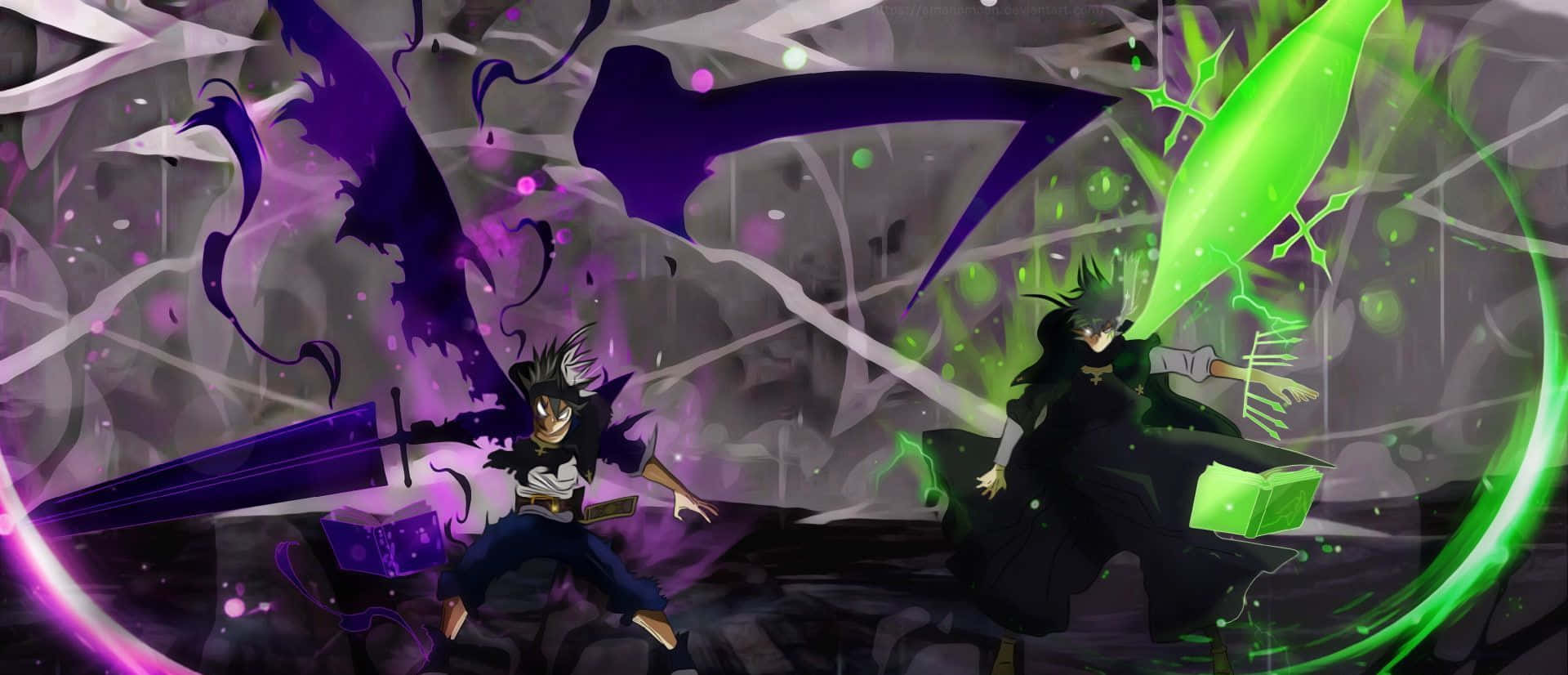Yuno Of Black Clover - The Brillant Magic Swordsman Background
