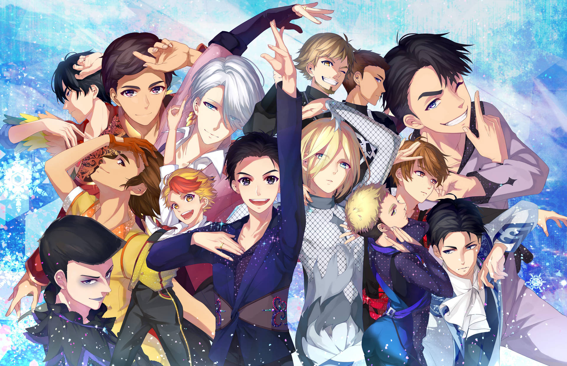 Yuri On Ice Characters Fanart Background
