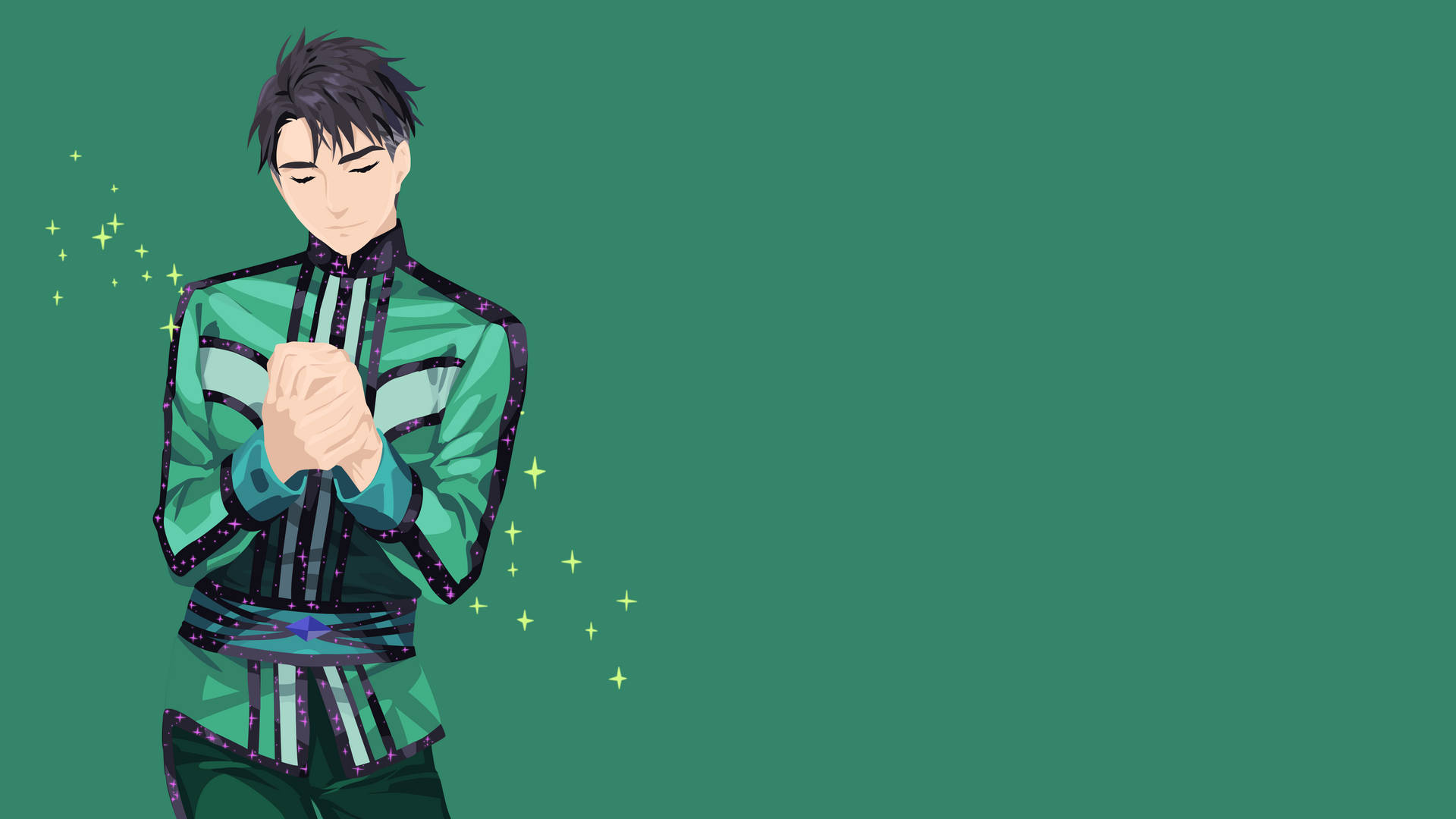 Yuri On Ice Green Jean-jacques Background