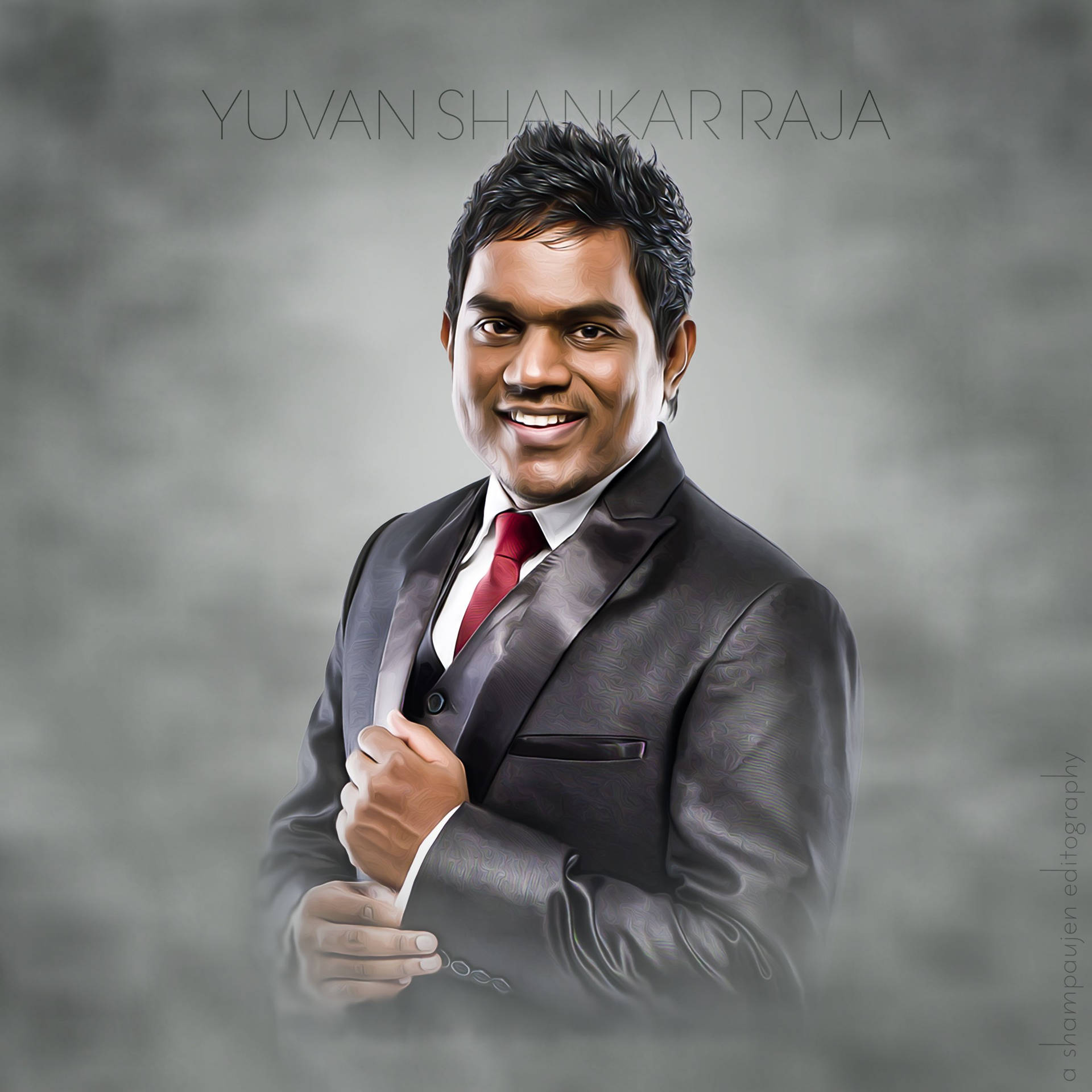 Yuvan Shankar Raja Indoor Photoshoot Background