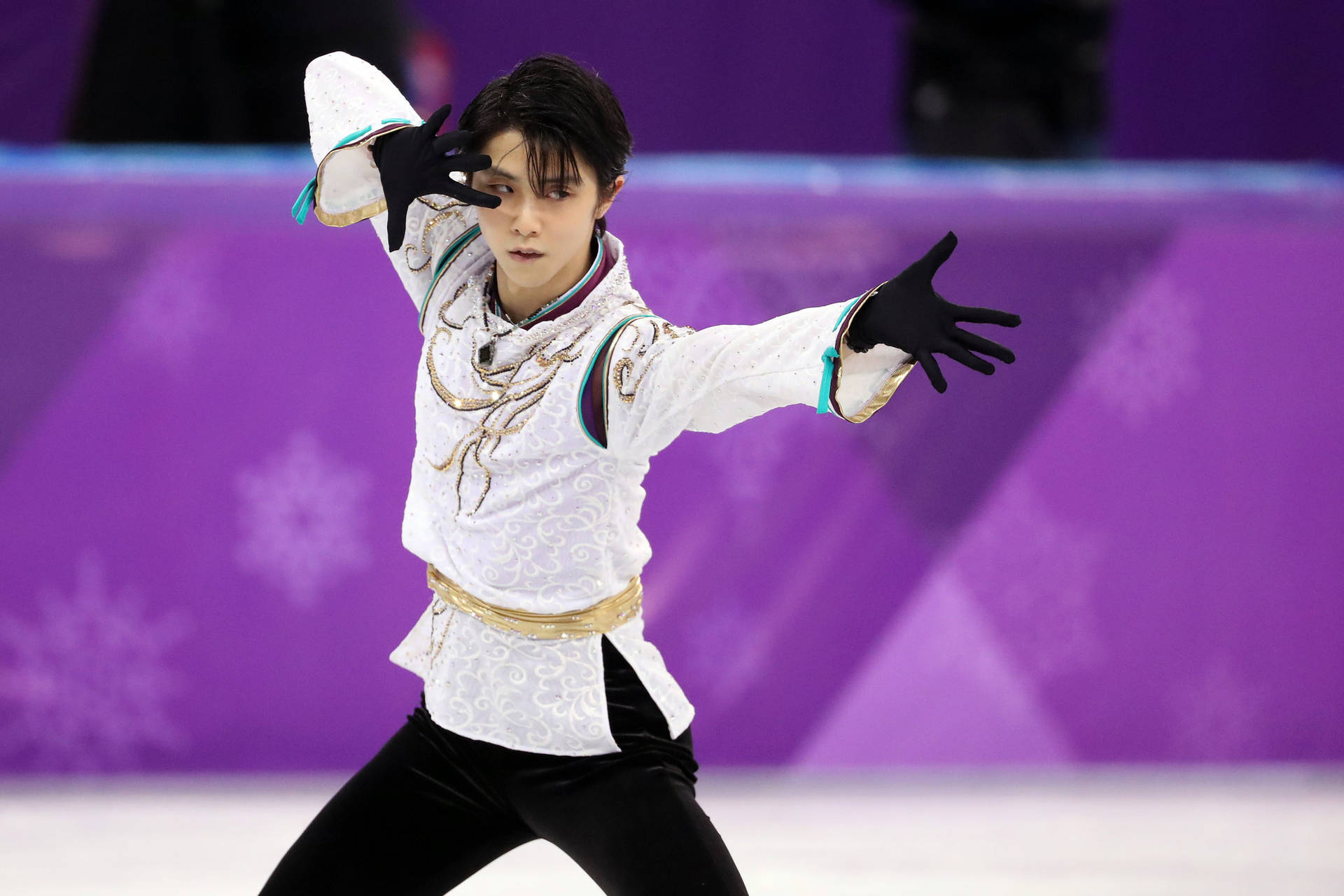 Yuzuru Hanyu At Winter Olympics Background