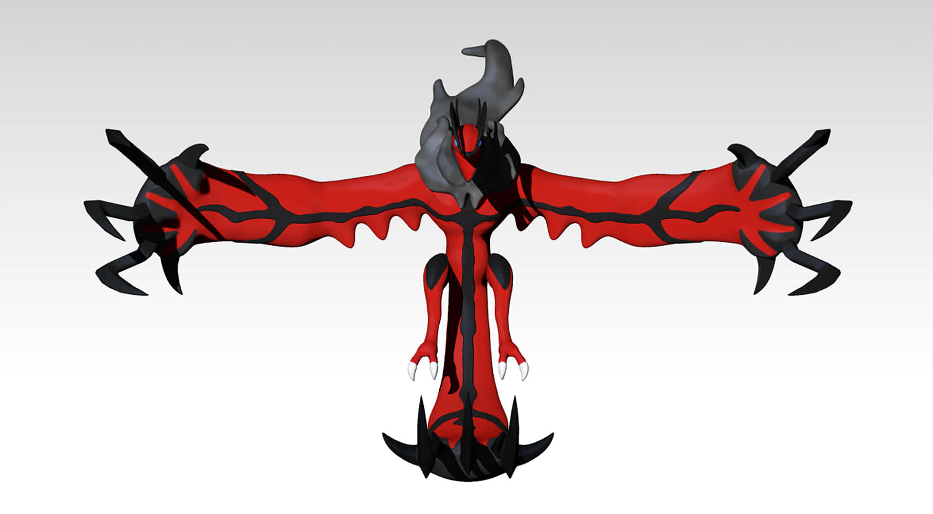 Yveltal Illustration On White Background Background
