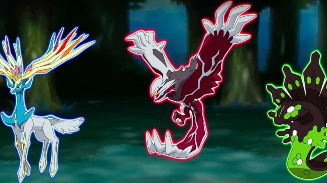 Yveltal With Xerneas And Zygarde