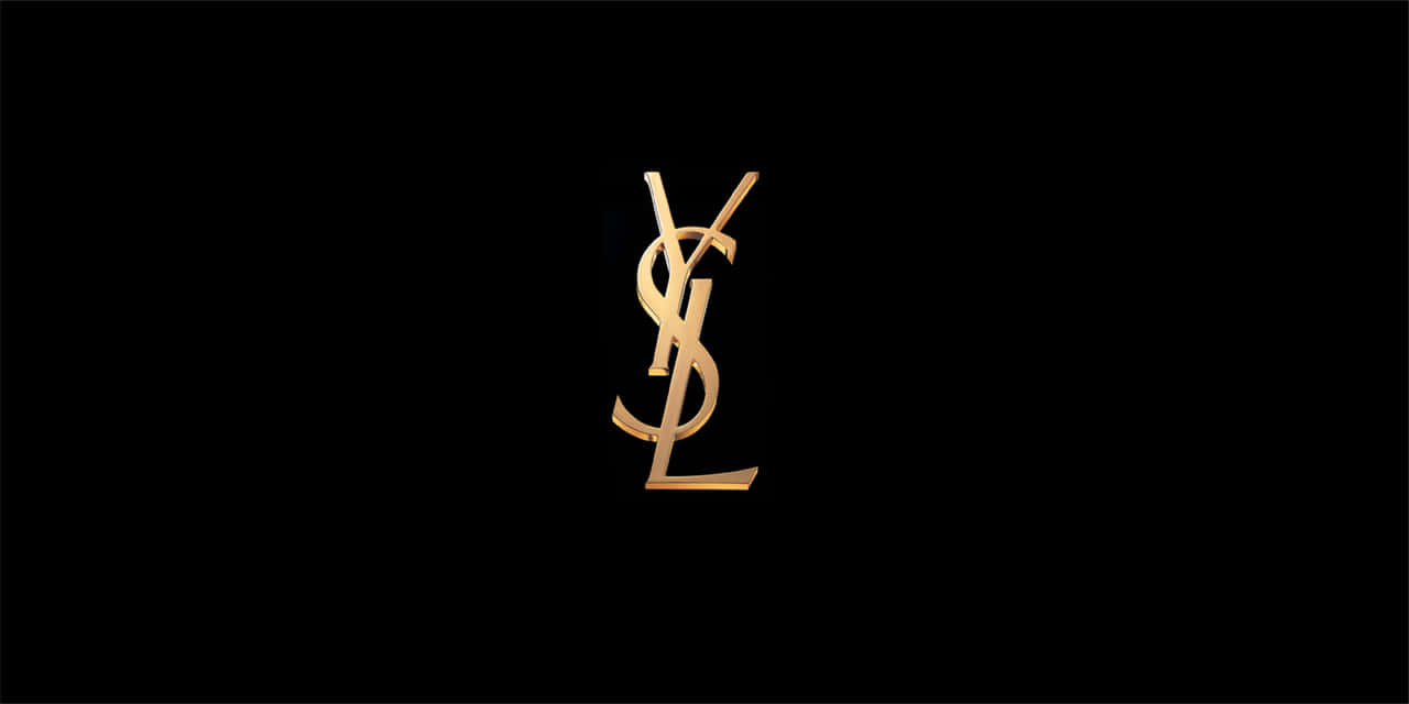 Yves Saint Laurent Luxury Brand Logo Background