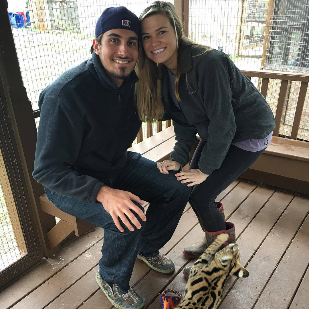 Zach Eflin And Wife At Zoo Background