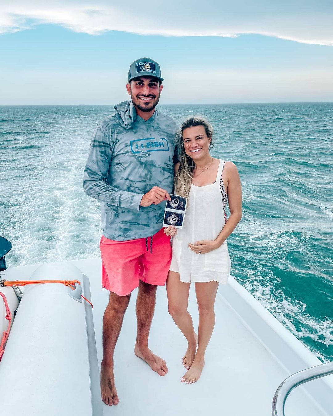 Zach Eflin And Wife On Yacht Background