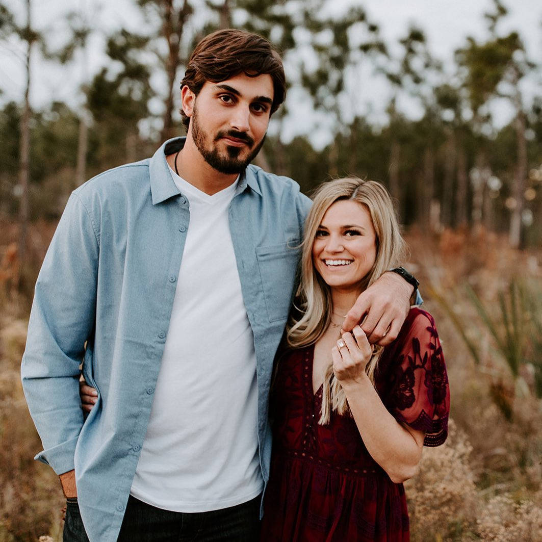 Zach Eflin Arm Around Wife Background