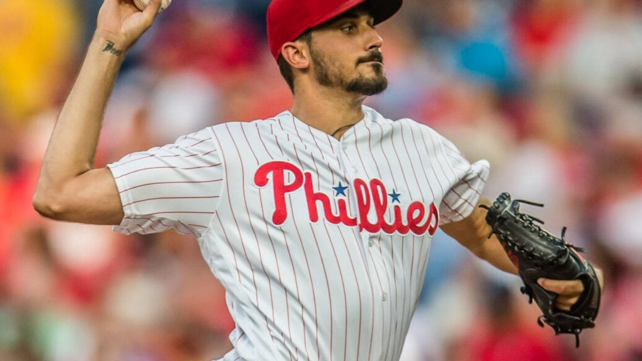 Zach Eflin Focused Expression Background