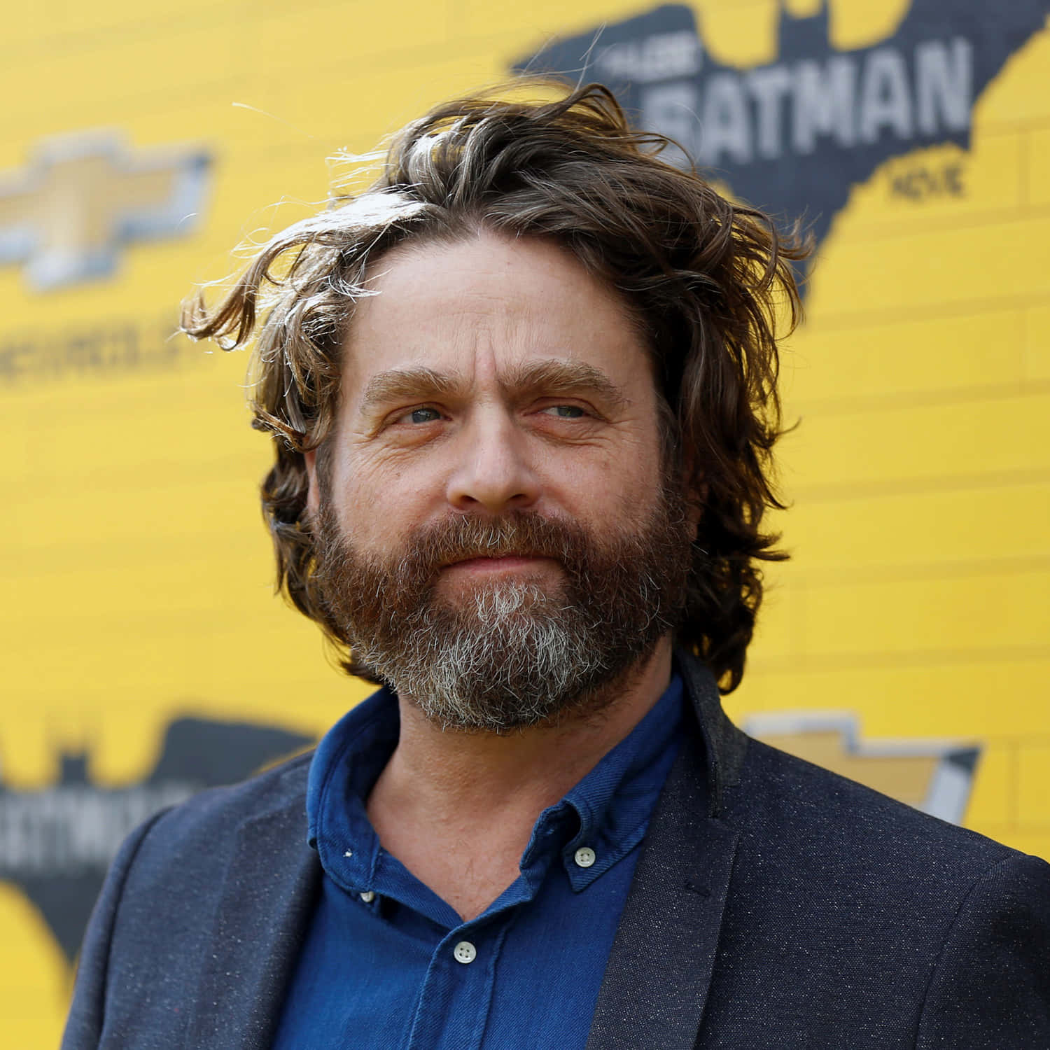Zach Galifianakis In A Dramatic Look Background