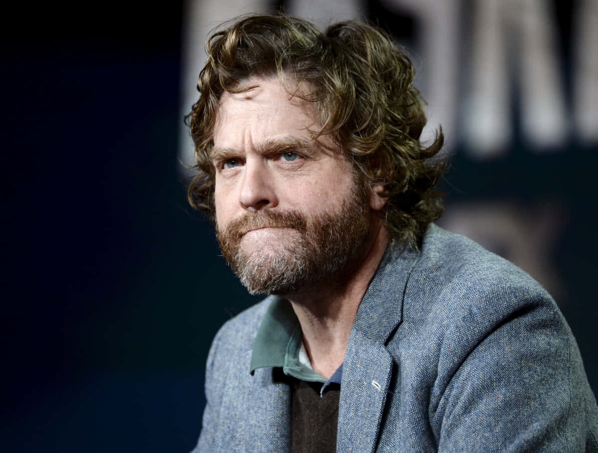 ‘zach Galifianakis In A Funky Outfit And Sunglasses’ Background