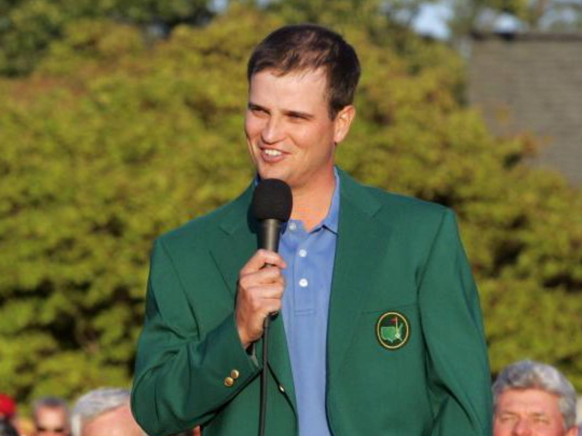 Zach Johnson Giving Speech Background