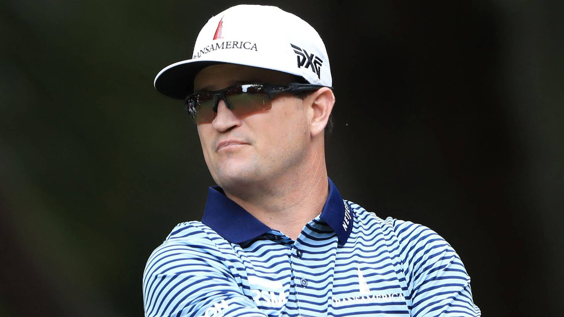 Zach Johnson Wearing Shades Background