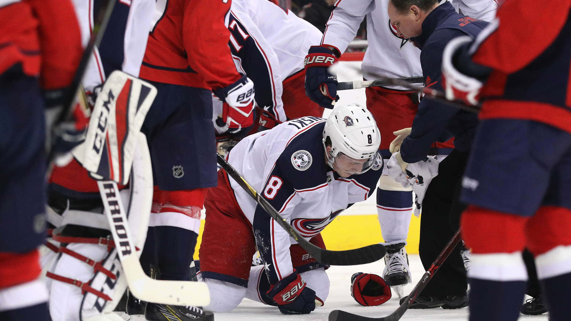 Zachary Werenski Ice Hockey Background