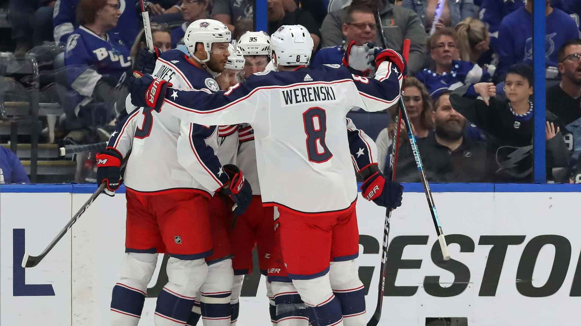 Zachary Werenski In Action On The Ice