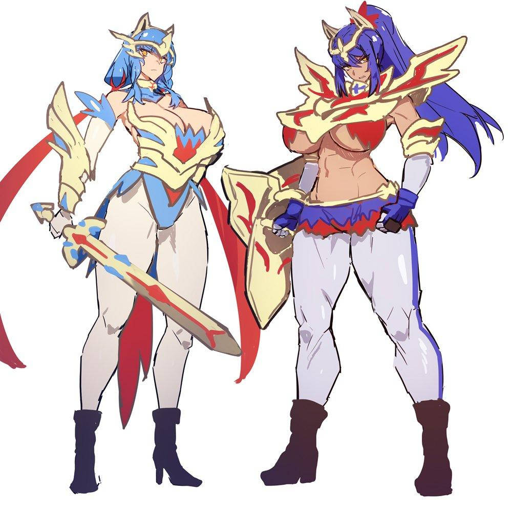 Zacian And Zamazenta As Women Background