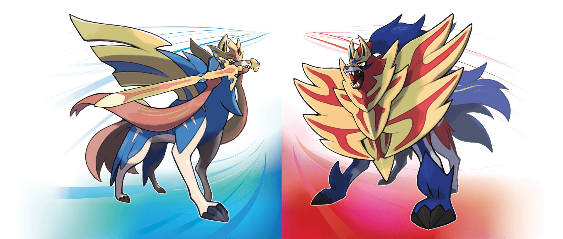 Zacian And Zamazenta Drawing Background