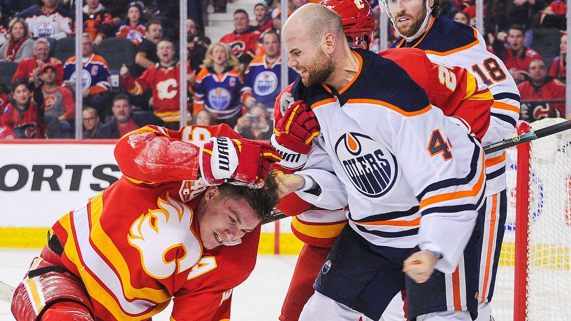 Zack Kassian Hit Matthew Tkachuk Background