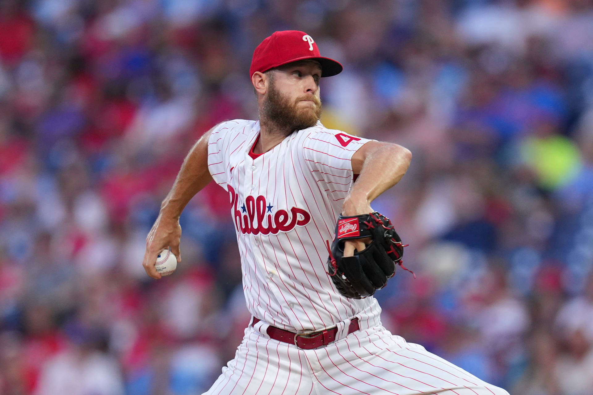 Zack Wheeler Unleashing A Powerful Pitch Background