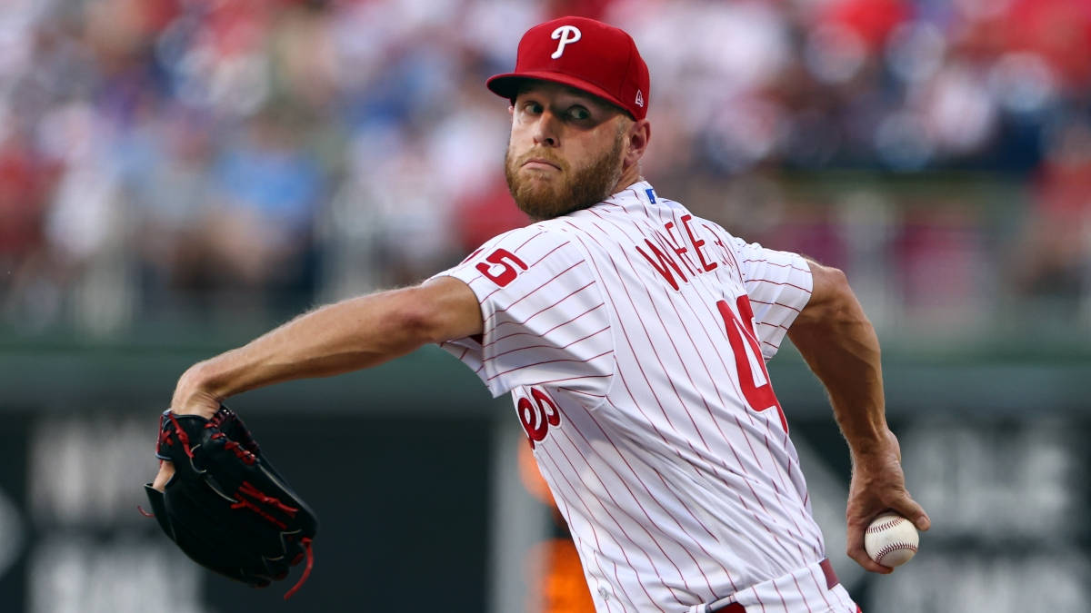 Zack Wheeler Winding Up For Pitch Background