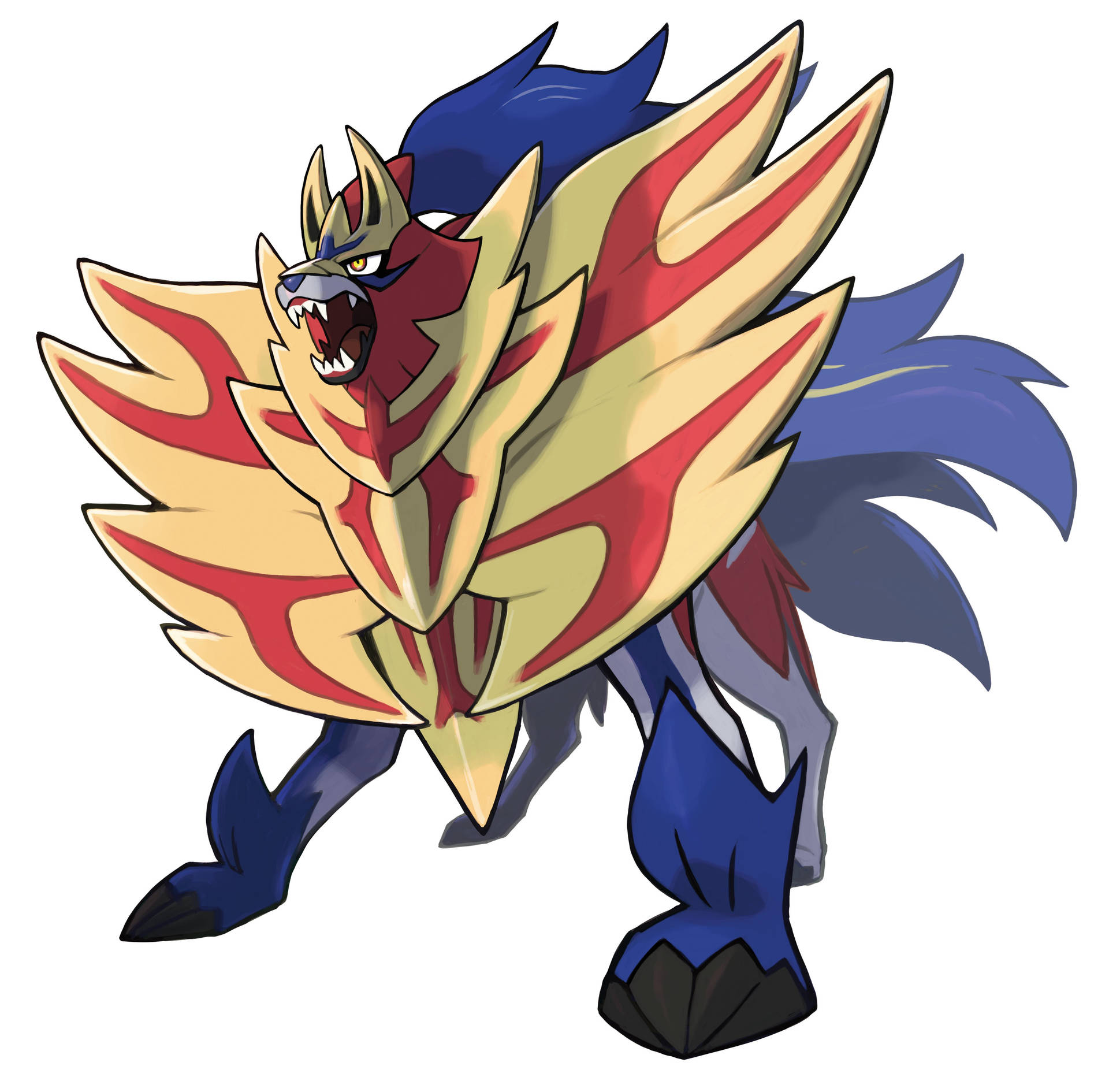 Zamazenta Roaring Background