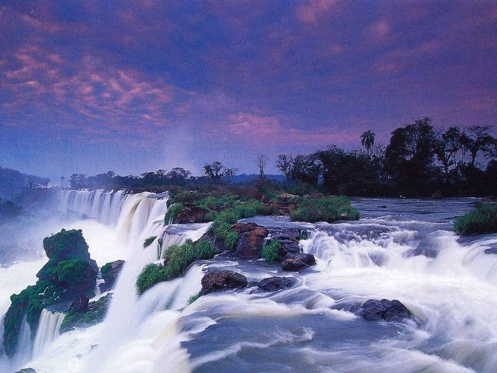 Zambia Purple Waterfalls