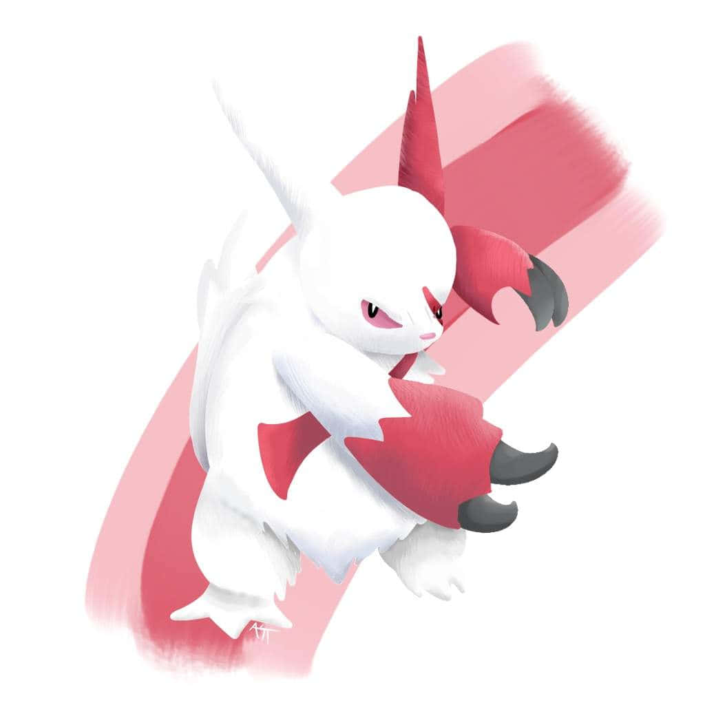 Zangoose Against White Background