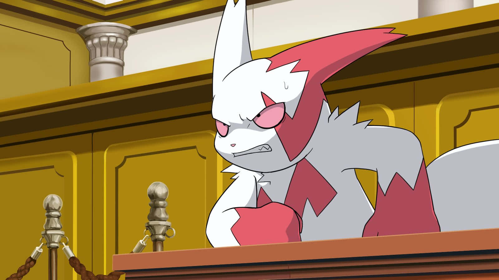 Zangoose In Court Background