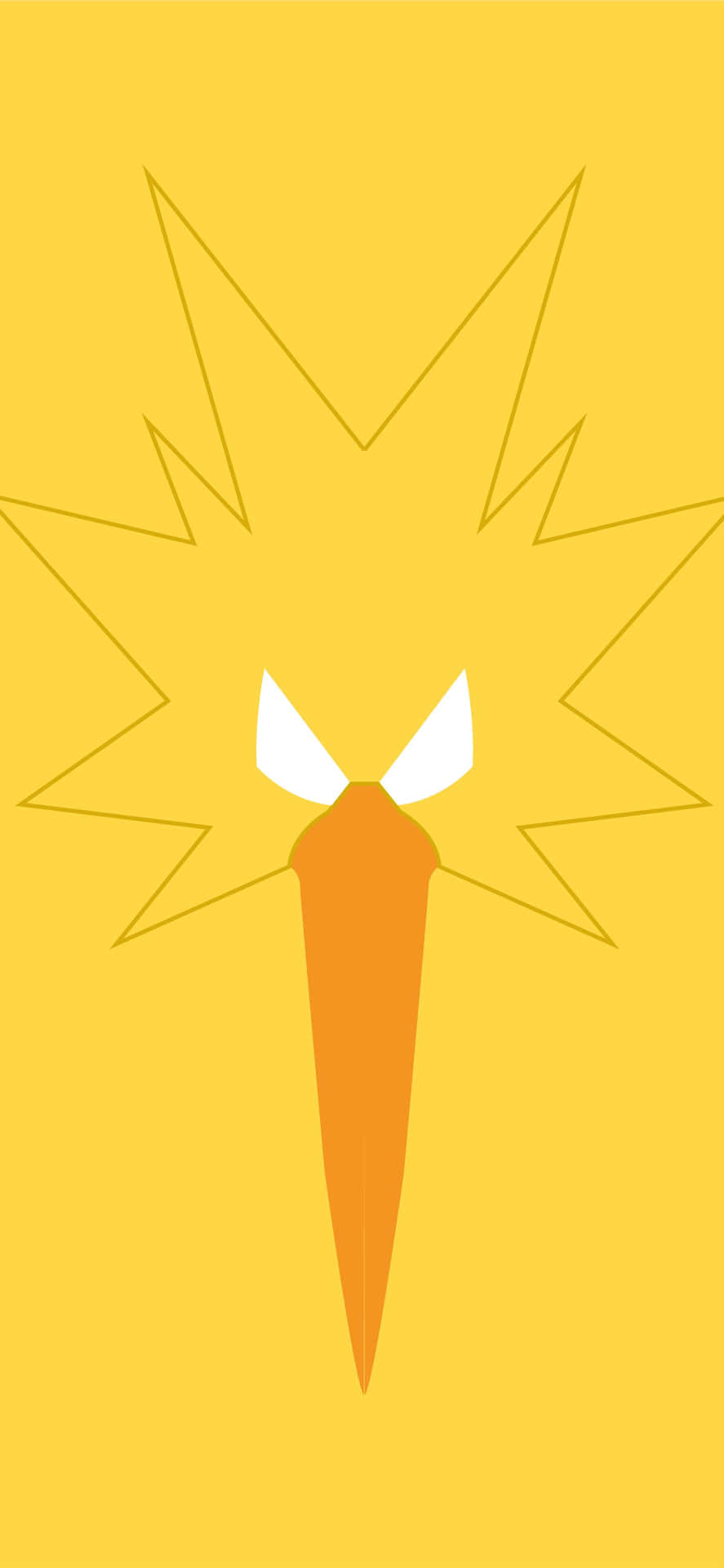 Zapdos Minimalist Face Background