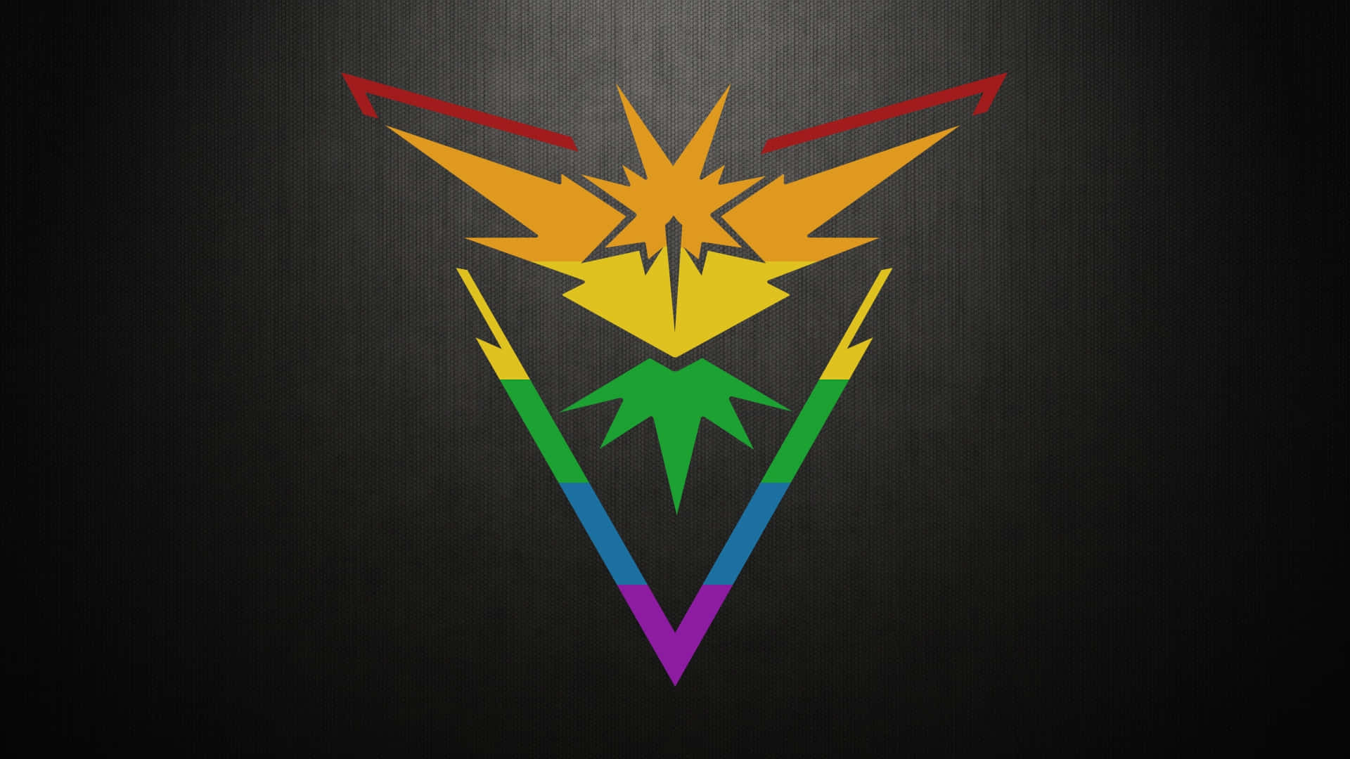 Zapdos Rainbow Logo Pride Desktop Background